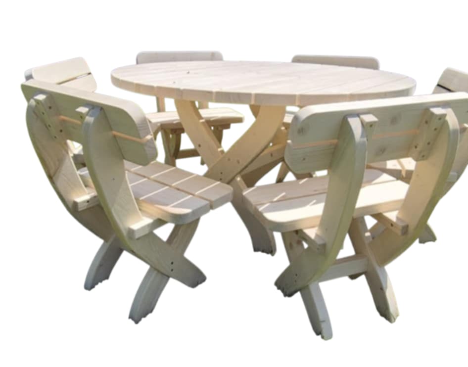 massive gartenmöbel rund tisch stühle set massive gartenmöbel rund tisch stühle set