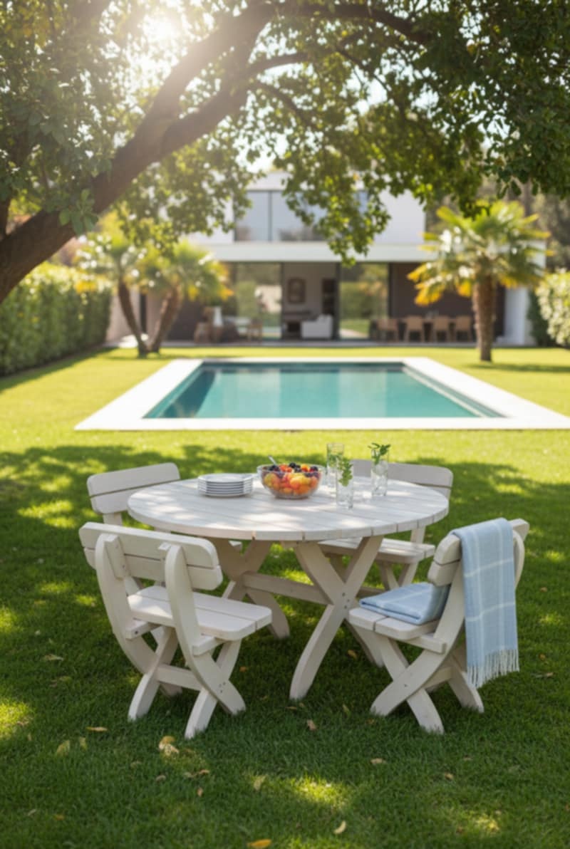 massive gartenmöbel rund tisch stühle set massive gartenmöbel rund tisch stühle set