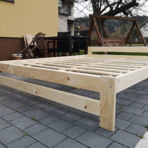 massivholzbetten standard mit lattenrost